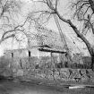 Den år 1961 nedbrunna kyrkan i Vist får nya takstolar under återuppförandet. Den 5 februari 1964 kunde man hålla takstolsflaggning med bland annat tal av kyrkoherde Sven Hultkvist. Här en bildserie kort före händelsen.