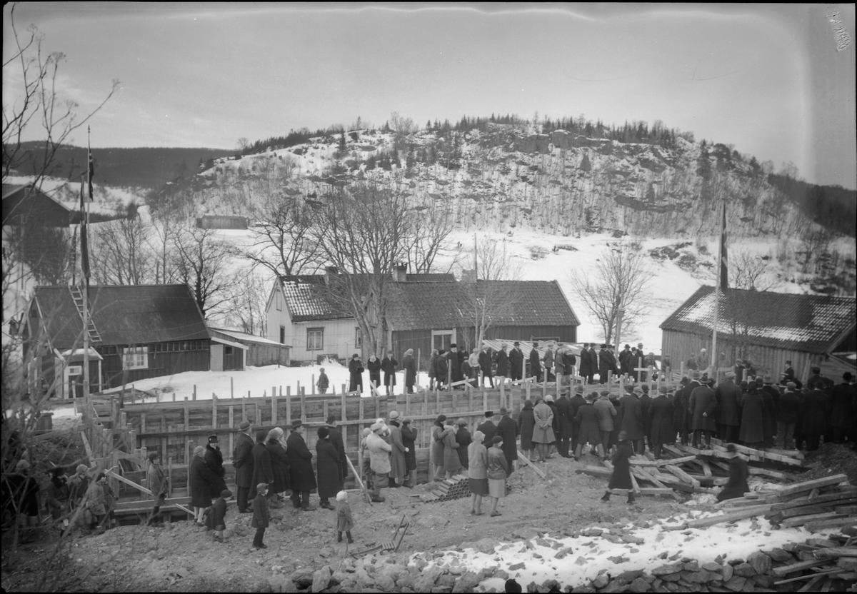 Grunnsteinsnedleggelse til museets administrasjons- og utstillingsbygg