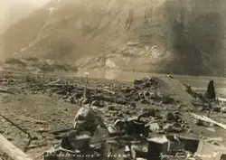 Rasulykka i Lodalen 1936 - Dokumentert av fotograf Johannes Sponland.