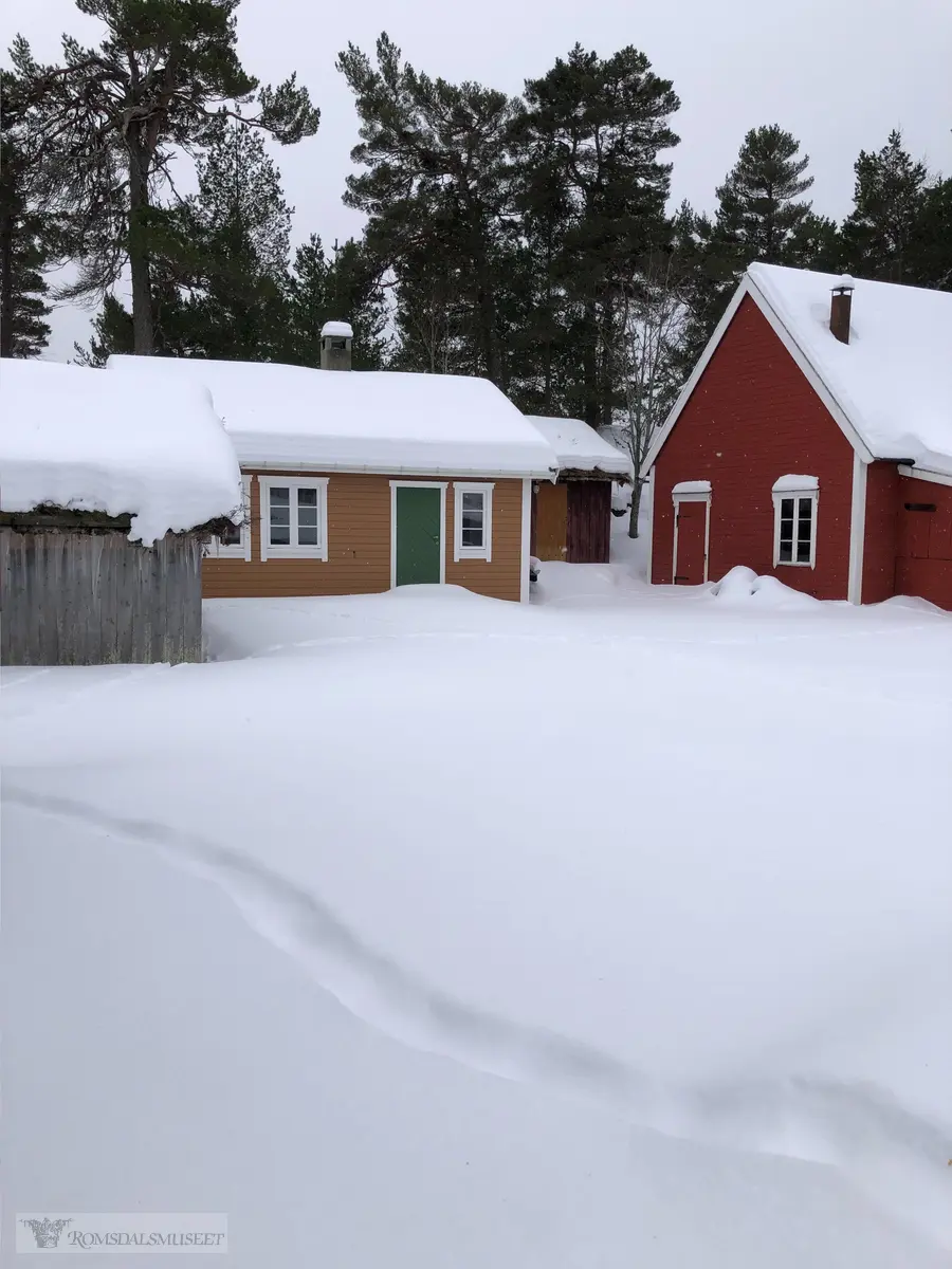 Snø på Hjertøya.