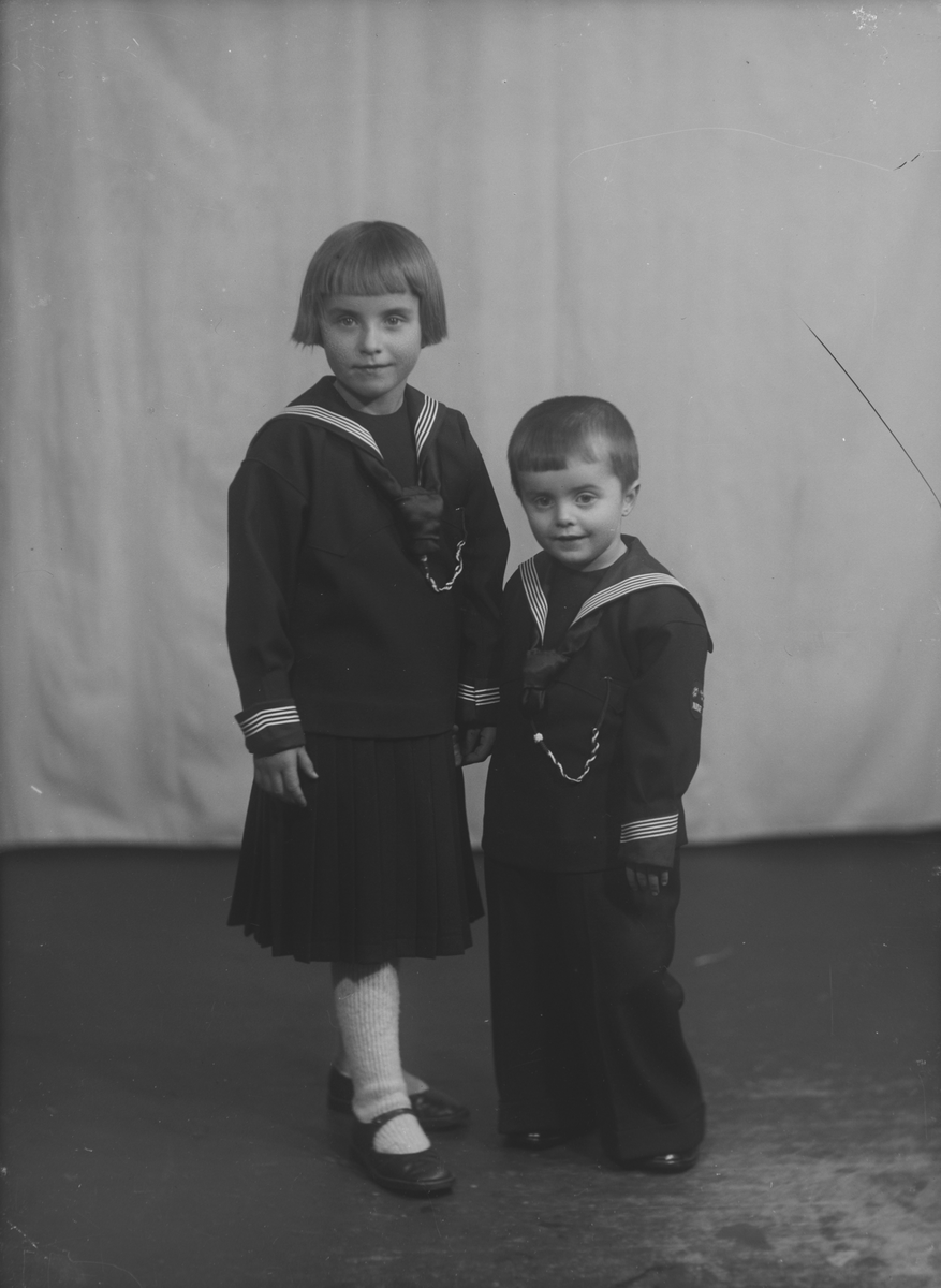Portrett av to barn