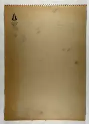 Skissebok frå tida på Gaustad sykehus [Tegning]