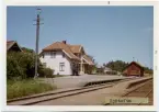 Vy över Sjötofta Station. Byggnadsår 1906. Arkitekt T J Folcke, Göteborg.