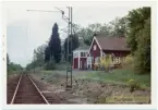 Vy över Kortebo Station. Byggnads år 1919. Stationen var obemannad.