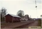 Vy över Hovslätt Station. Byggn-år 1894, Sj tog över 1945.