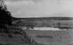 Vy från sjön Gåran, Vikmanshyttan, Hedemora 1944.