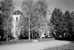 Säter, Säters kyrka 1946. Läs mer om Säters kyrka i boken: Dalarnas kyrkor i ord och bild.