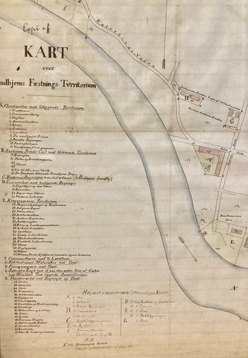 Innrammet papirkart.