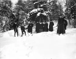 En utflykt till Sätra på skidor och efter häst. 21 januari 1