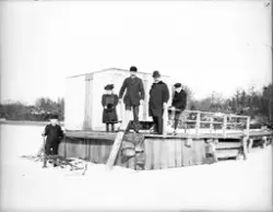 Den nya bryggan vid Sätra