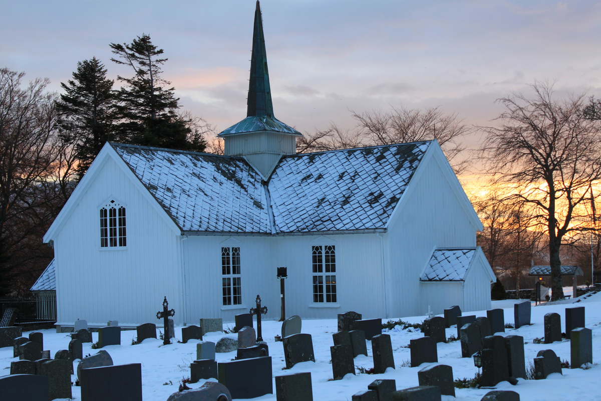 Trekirke oppført i 1771.