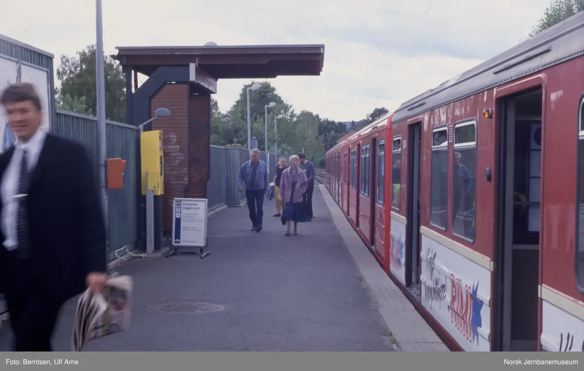 Vestgrensa stasjon på Sognsvannsbanen, siste dag med med stopp på denne stasjonen