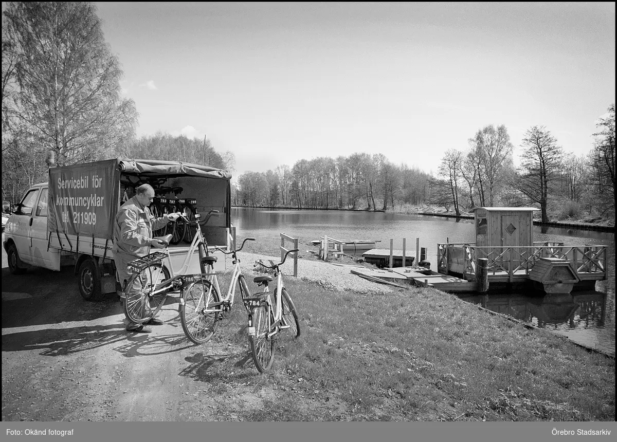 Cykelleverans vid färjan