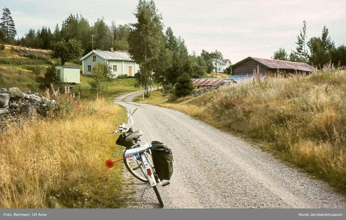 På sykkel ved Øvre Grasberget i Kongsvinger kommune
