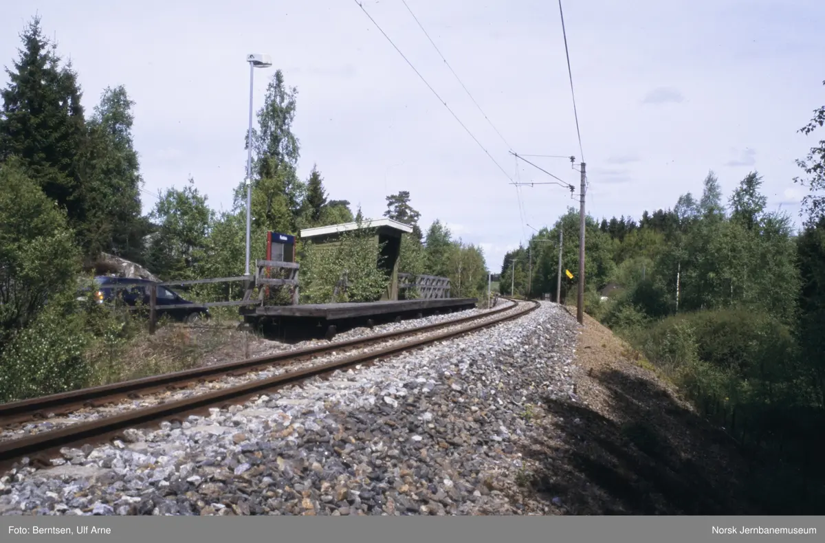 Rudskau holdeplass mellom Gautestad og Ise på Østfoldbanen Østre linje