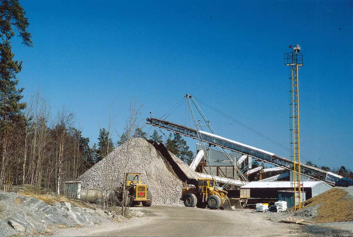 Värmdökrossen i Kummelnäs industriområde i Saltsjö-Boo. 