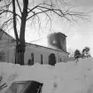 Den 2 mars 1977 utbröt brand i Västra Husby kyrka och efter avslutat släckningsarbete återstod endast de svartbrända murarna. En lycka i sammanhanget var att en stor del av kyrkans lösa inventarier var borttagna inför planerad kyrkorestaurering.