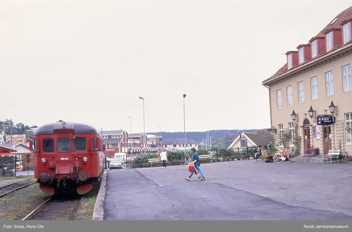 Dieselmotorvogn BM 86 10 på Kragerø stasjon
