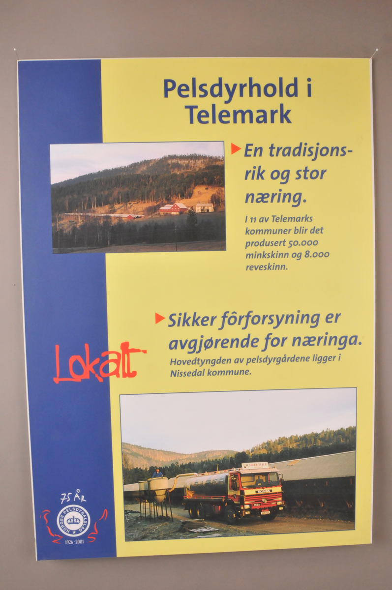 6. stk plansjer med tekst og foto opplima på kapaplater.