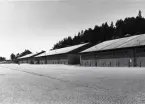 Garage vid Svea artilleriregementet A 1 Rissne, 1963.