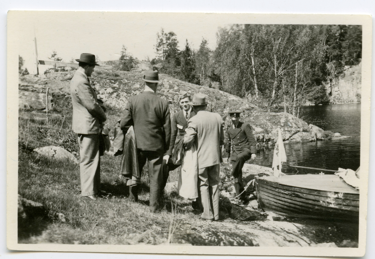 Gruppbild män men Harald Sundling till höger.