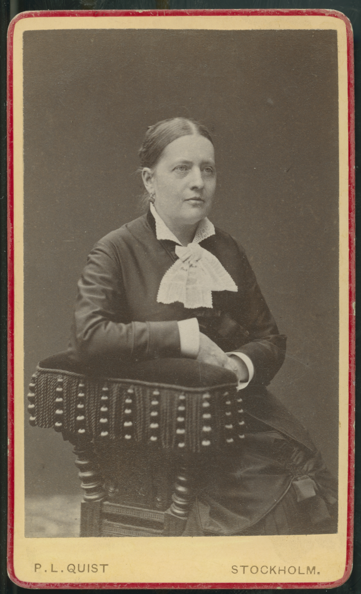På kuvertet står följande information sammanställd vid museets första genomgång av materialet: Fru Ida Blix f. Tingvall f.år 1864 d.år 1889
Stockholm.