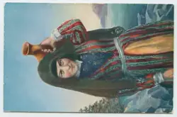 På kuvertet står följande information sammanställd vid musee