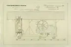 Torfberedningsmaskin Anreps patent 1873, ur boken med ritningar mm 1868-1887, av den svenske torvmaskinkonstruktören Aleph Anrep.