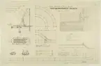 Torfberedningsmaskin Anreps patent 1873, ur boken med ritningar mm 1868-1887, av den svenske torvmaskinkonstruktören Aleph Anrep.