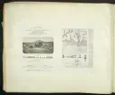 Två tryckta sidor på ryska, ur boken med ritningar mm 1868-1887, av den svenske torvmaskinkonstruktören Aleph Anrep.