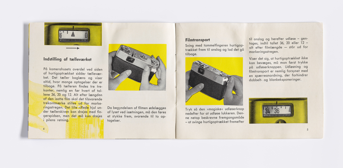 Bruksanvisning til kameramodell Optima 1a produsert av Agfa fra 1962. Bruksanvisningen er på dansk med både tekst og illustrasjon. Optima 1a var et tidlig helautomatisk kamera.

Samlingen består av diverse fotoutstyr og andre gjenstander som har tilhørt Synnøve Brændshøi sitt fotoatelier. De fleste er nok fra 1940- og 50-tallet.