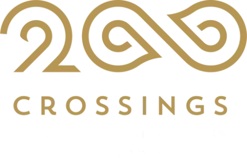 The logo illustrates a knot that can look like an infity symbol. Under the symbol it says "Norway and North America"