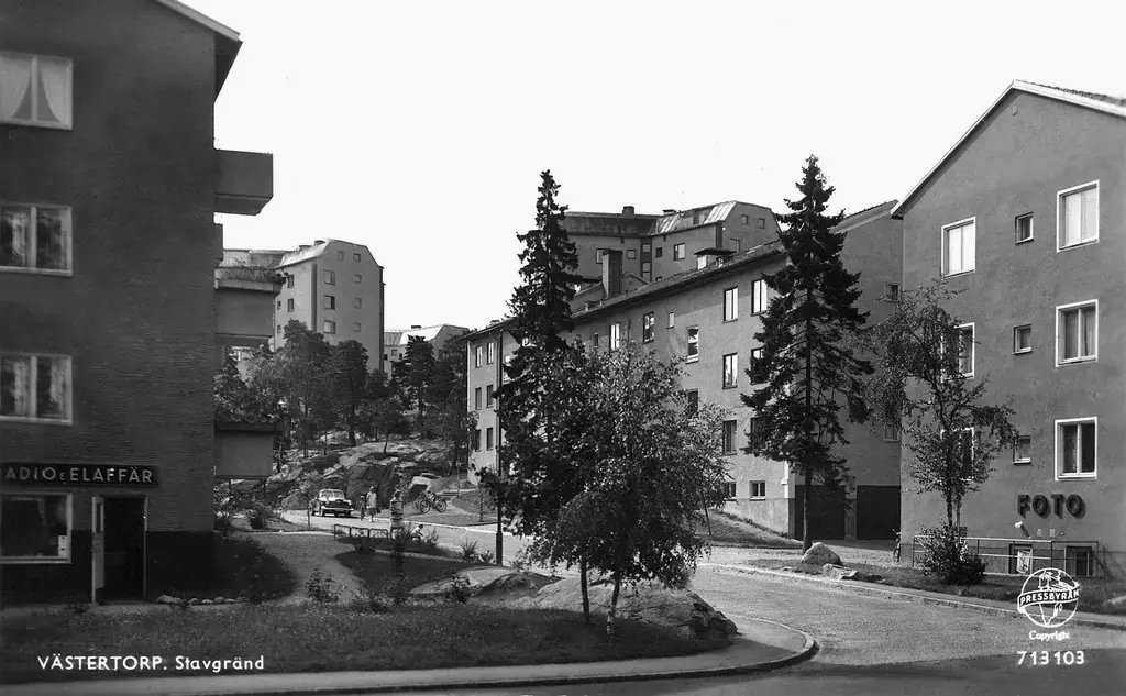 Västertorp, Stavgränd -Stockholms läns hembygdsföreningar / DigitaltMuseum