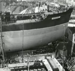 M/T Farmand (b.1958, A/S Akers mek. Verksted, Oslo), fra dåp