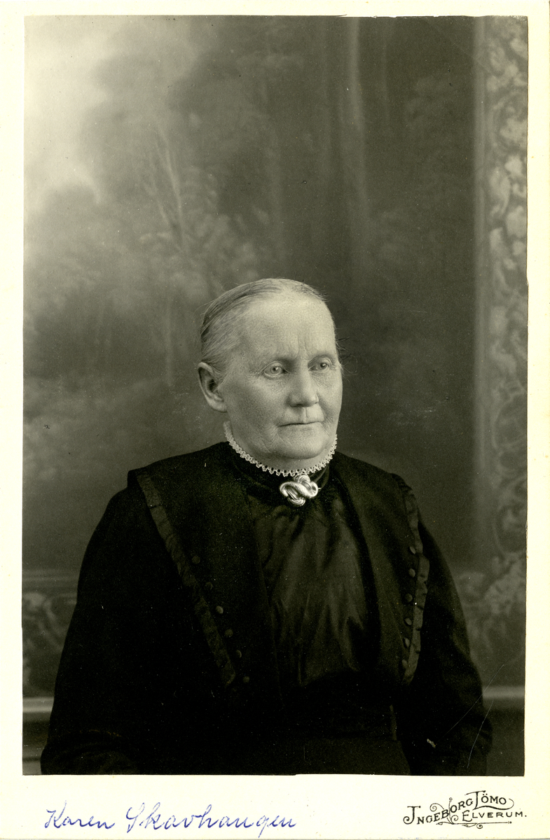 Karen Skavhaugen.
Bilde er fra fotoalbum GM.036888.