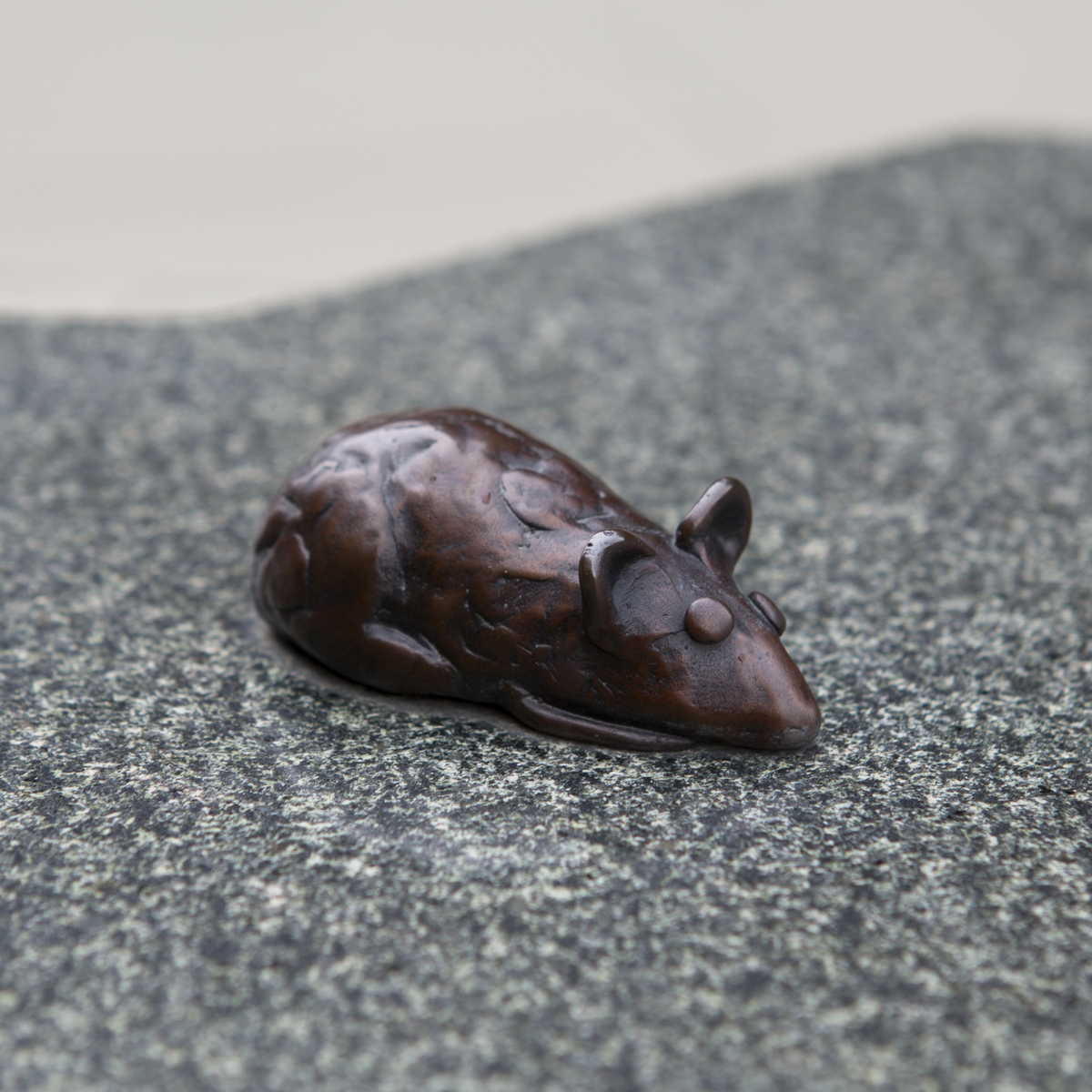 I uteområdet blander skulpturer av den danske billedhuggeren Jørn Rønnau seg med trær, busker og blomster i to separate hagerom. Det ene har kunstneren kalt «Torvet» og satt inn en hel gruppe skulpturer. Blader fra ulike treslag, bjørk, eik, bøk, ask og pil har gitt formmessig inspirasjon til fem sitteskulpturer i polert granitt. På de glatte sitteflatene har Rønnau plassert små bronsefigurer av ekorn, frosk og mus. De bladformete «benkene» er gruppert rundt en sentral bronseskulptur, et rødt kjærlighetens hjerte. Store runde bed for blomster og busker hører også med til kunstnerens prosjekt.

Det andre hagerommet har en oval form og har fått navnet «Den grønne øya». Her lar Rønnau de samme treslag gro opp, bjørk, eik, bøk, ask og pil, som sammen danner en svungen allé diagonalt over «øya» og deler den i to. På hver side av alleen danner en sirkelrund hekk en intim sitteplass. Den ene har en gulskimrende granittskulptur i tre deler, som sammen danner ordet «sol» og hver for seg fungerer som stoler og bord. På bordet har for øvrig en bronsefugl slått seg ned. Mens denne siden har dagen som tema, preger natten den andre. Her har Rønnau satt inn en granittskulptur formet som en stjerne. Ovenfra kan Den grønne øya ses som yin og yang, det eldgamle orientalske symbolet for de motstridende, men utfyllende krefter i verden.