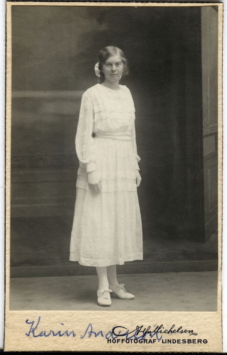 Karin Anderson.
Bilde er fra fotoalbum GM.036888.