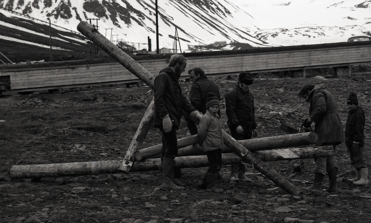Ryddeaksjon i Longyearbyen, juni 1974.