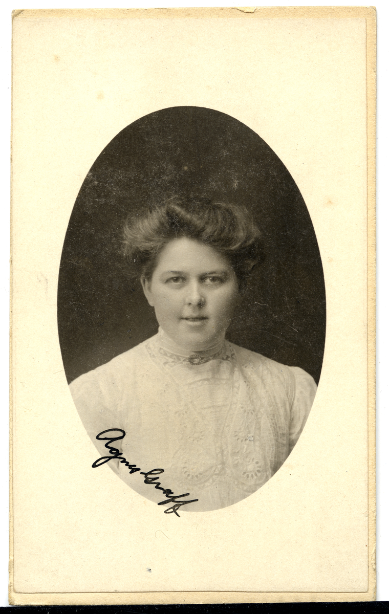 Agnes Graff.
Bilde er fra fotoalbum GM.036888.