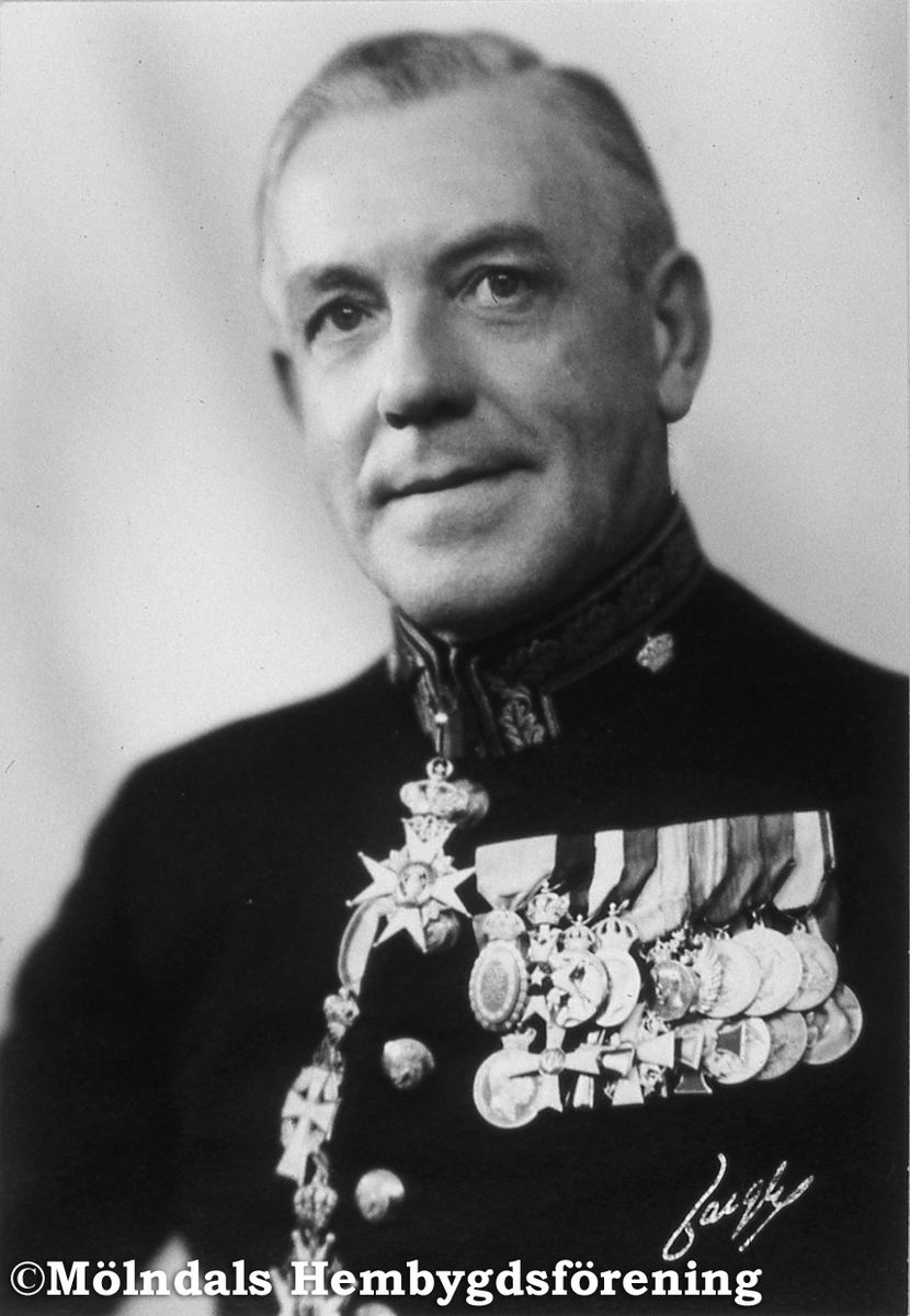 Helenedal i Mölndal på 1930-talet. Ernst Fontell, polismästare i Göteborg, gift med Stina.