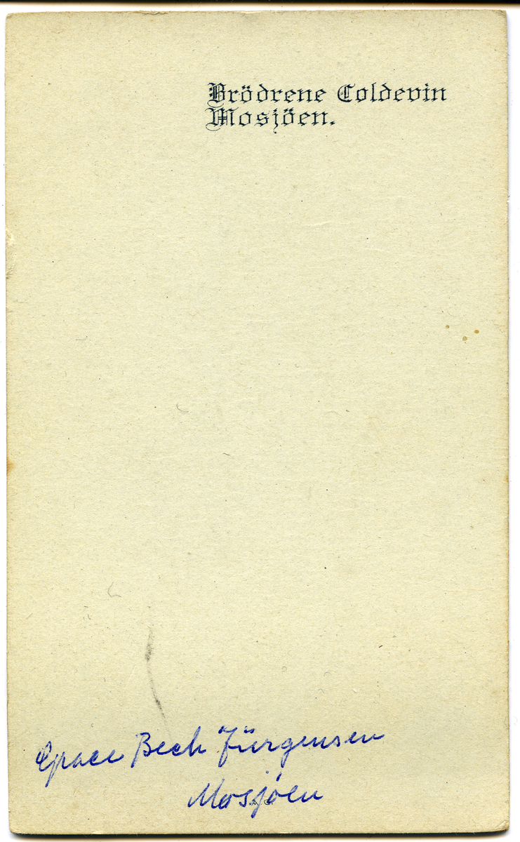 Grace Bech Jürgensen, Mosjøen.
Bilde er fra fotoalbum GM.036888.
