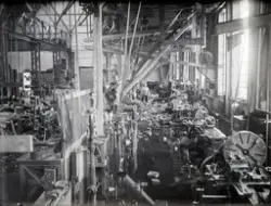 Hamar, Espern, Hamar Jernbaneverksted, Mjøsflommen 1927, int