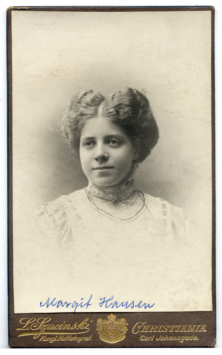Margit Hansen.
Bilde er fra fotoalbum GM.036888.