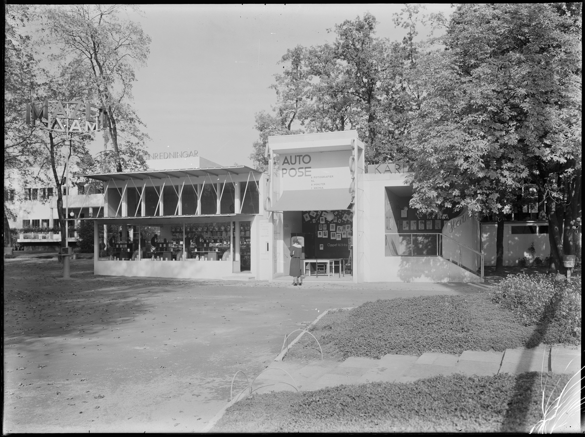 Auto pose kiosken, Stockholmsutställningen 1930