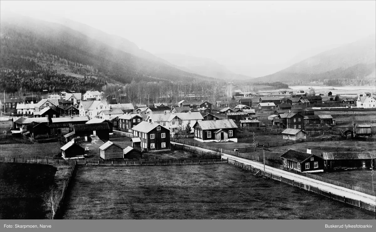 Parti fra Nesbyen i Hallingdal 1913.Nesbyen er en kommune i landskapet Buskerud i Viken fylke.