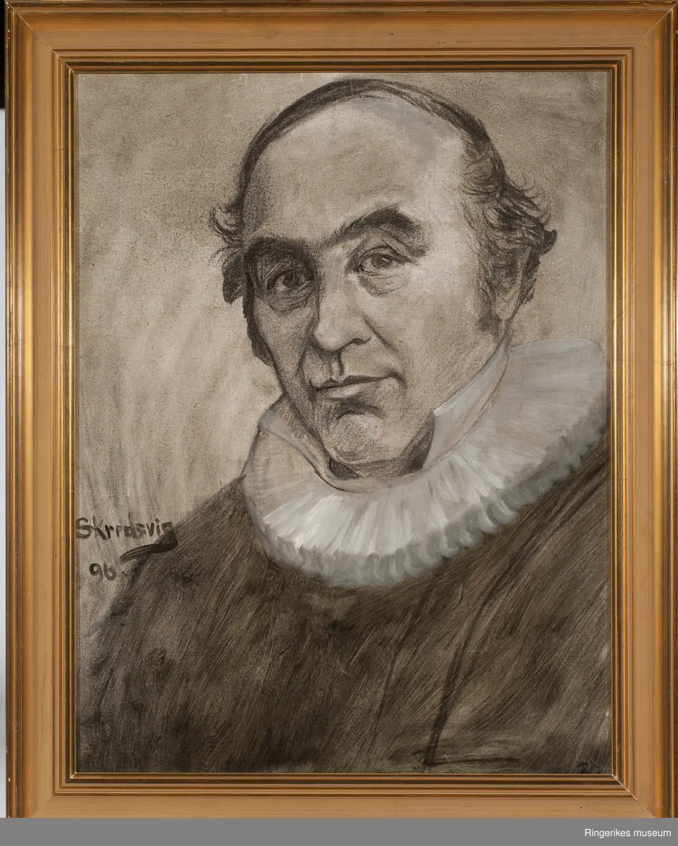 Portrett av Jørgen Moe som prest.