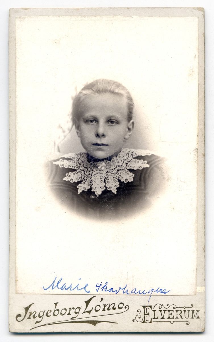 Marie Skavhaugen.
Bilde er fra fotoalbum GM.036888.