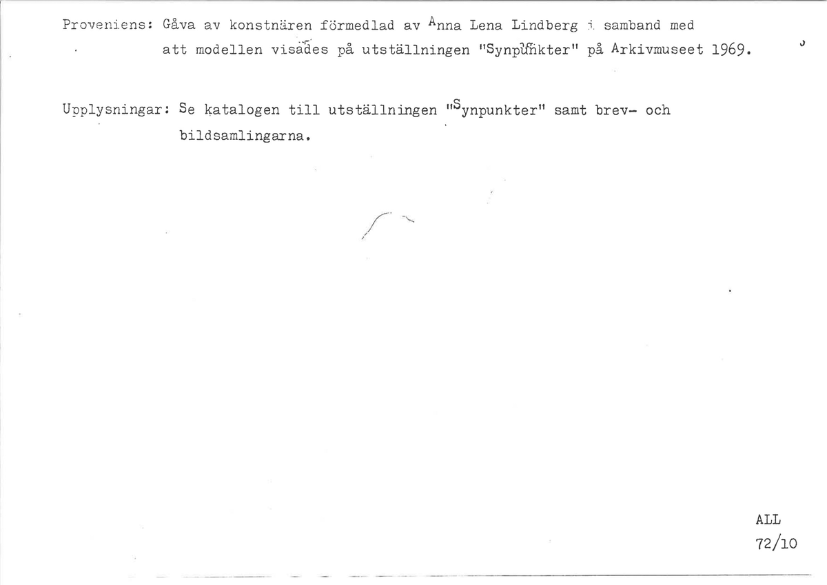 a: Tegning av globeskulptur. 
c: plantegninger for globeskulptur