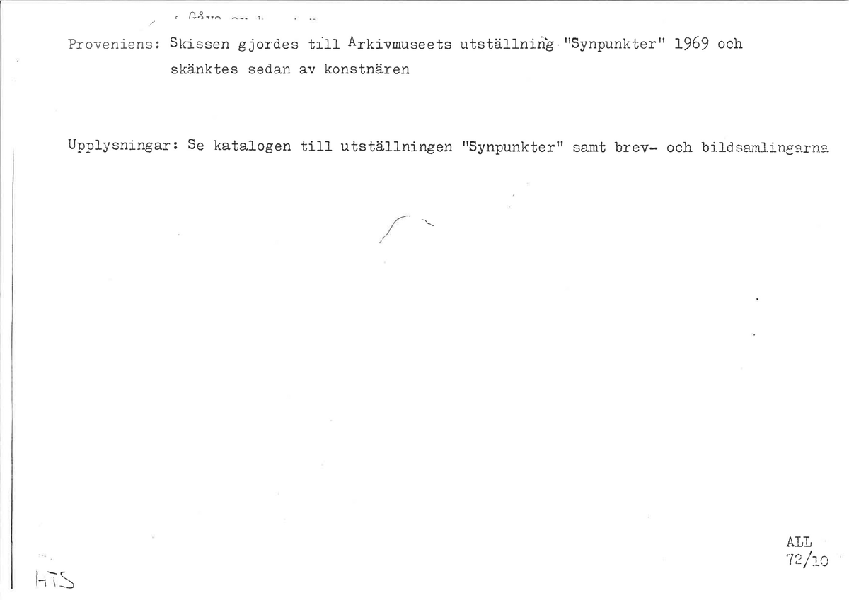 a: Tegning av globeskulptur. 
c: plantegninger for globeskulptur