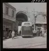 Istanbul. En buss passerar genom en gammal mur under ett valv.
Bilder fotograferade för AB Aerotransport, förkortat ABA.